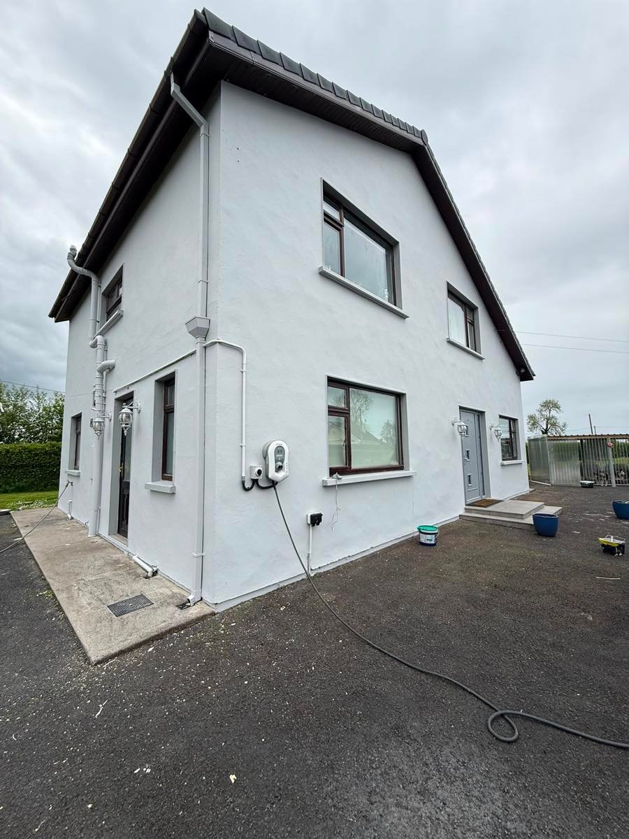 Exterior house white render Limerick
