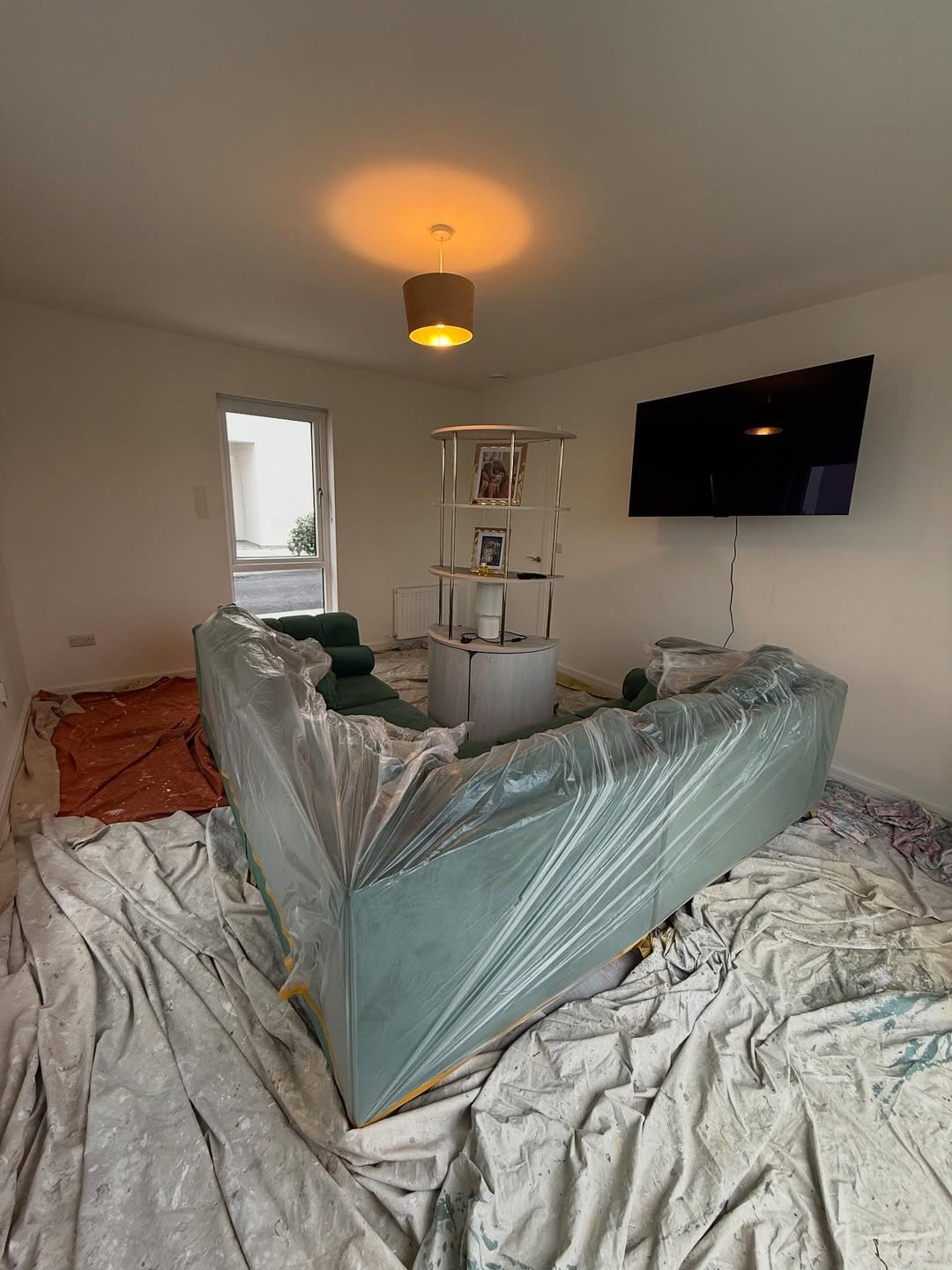 Living room before painting