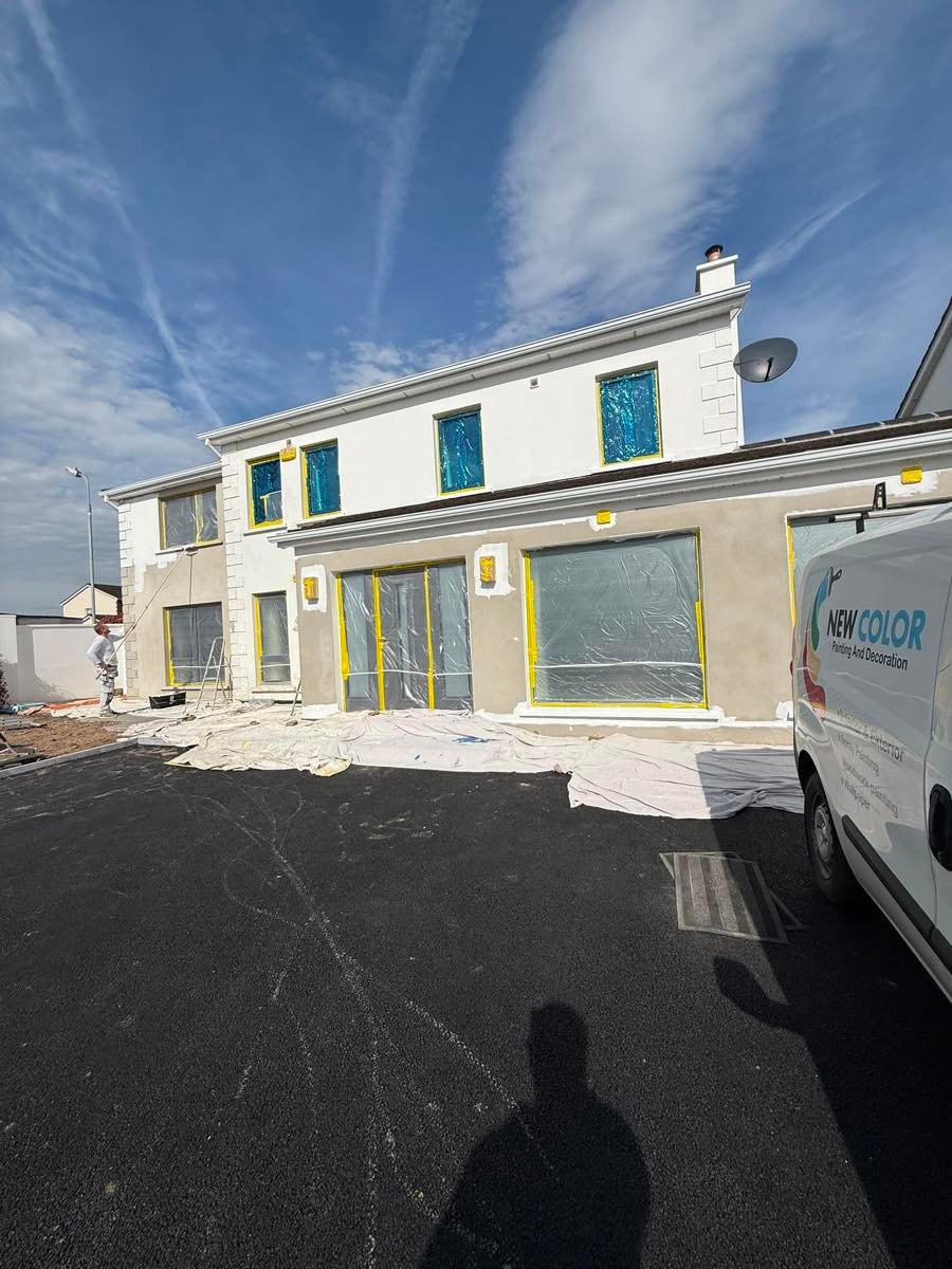 House exterior before painting